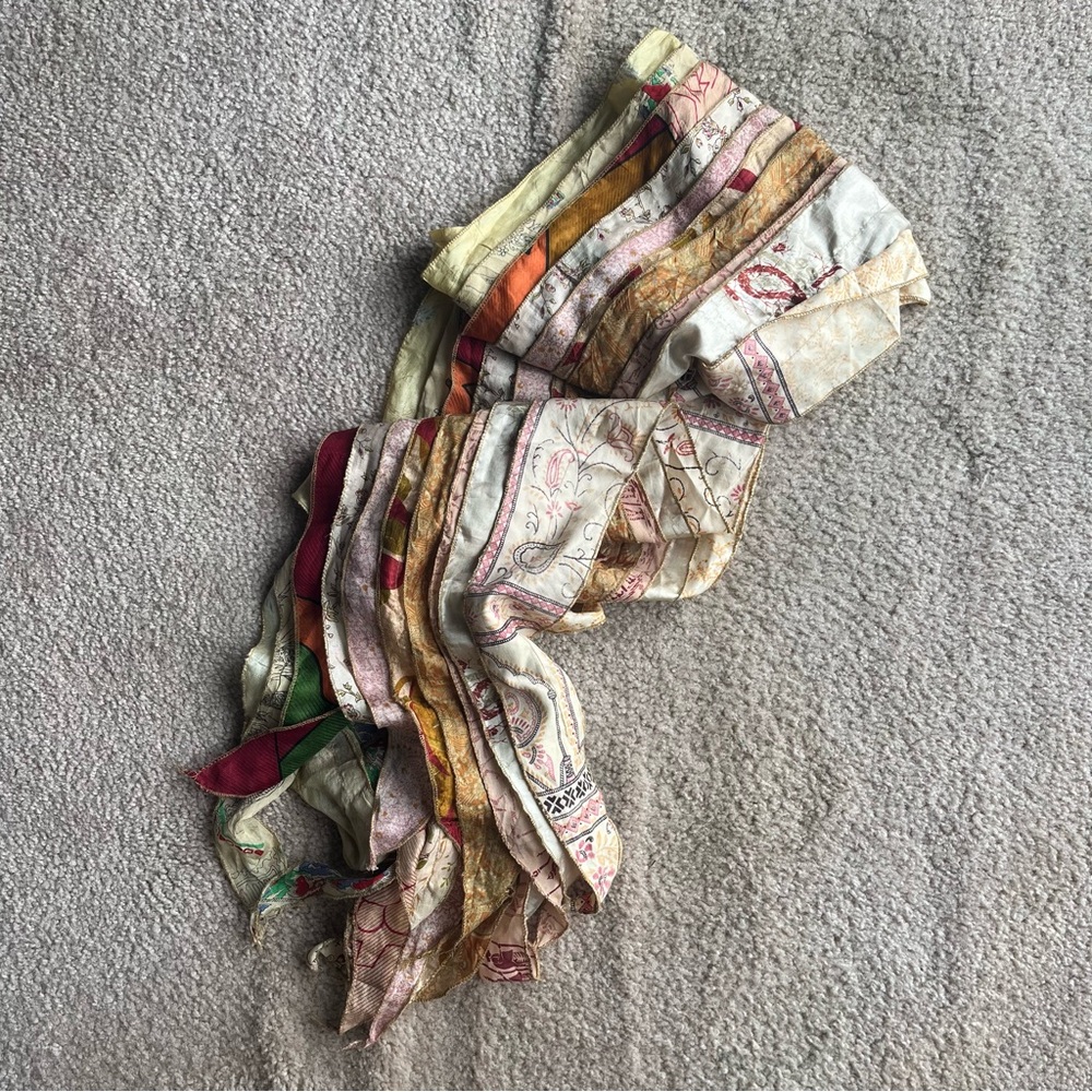 🧣 Boho style lightweight multicolored scarf 🧣
